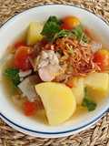 👩🏻‍🍳👩🏽‍🍳Soup Recipe •Quick & Easy Thai Style “Hot n Sour Potato Soup” |ThaiChef Food