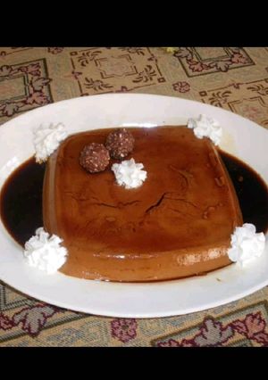 Una foto de Flan de Ferrero Rocher con thermomix