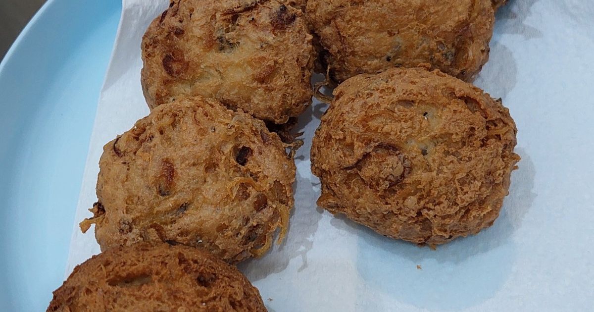 Perkedel tahu teri nasi segar