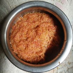 A picture of Gajar ka halwa (carrot halwa).