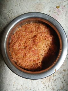A picture of Gajar ka halwa (carrot halwa).