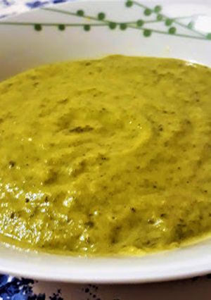 A picture of Lime Green Soup.