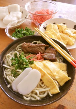A picture of Our Family’s Special Okinawa Soba.
