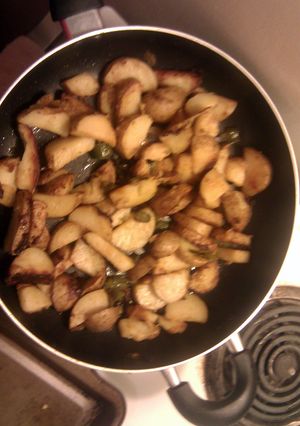 A picture of perfect potatoes.