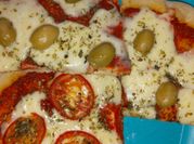 Una foto de queso fresco muzzarella