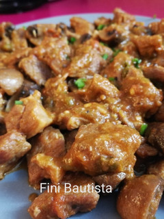 Una foto de Carne guisada con champiñones