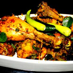 A picture of Andhra Chilli Chicken Curry.