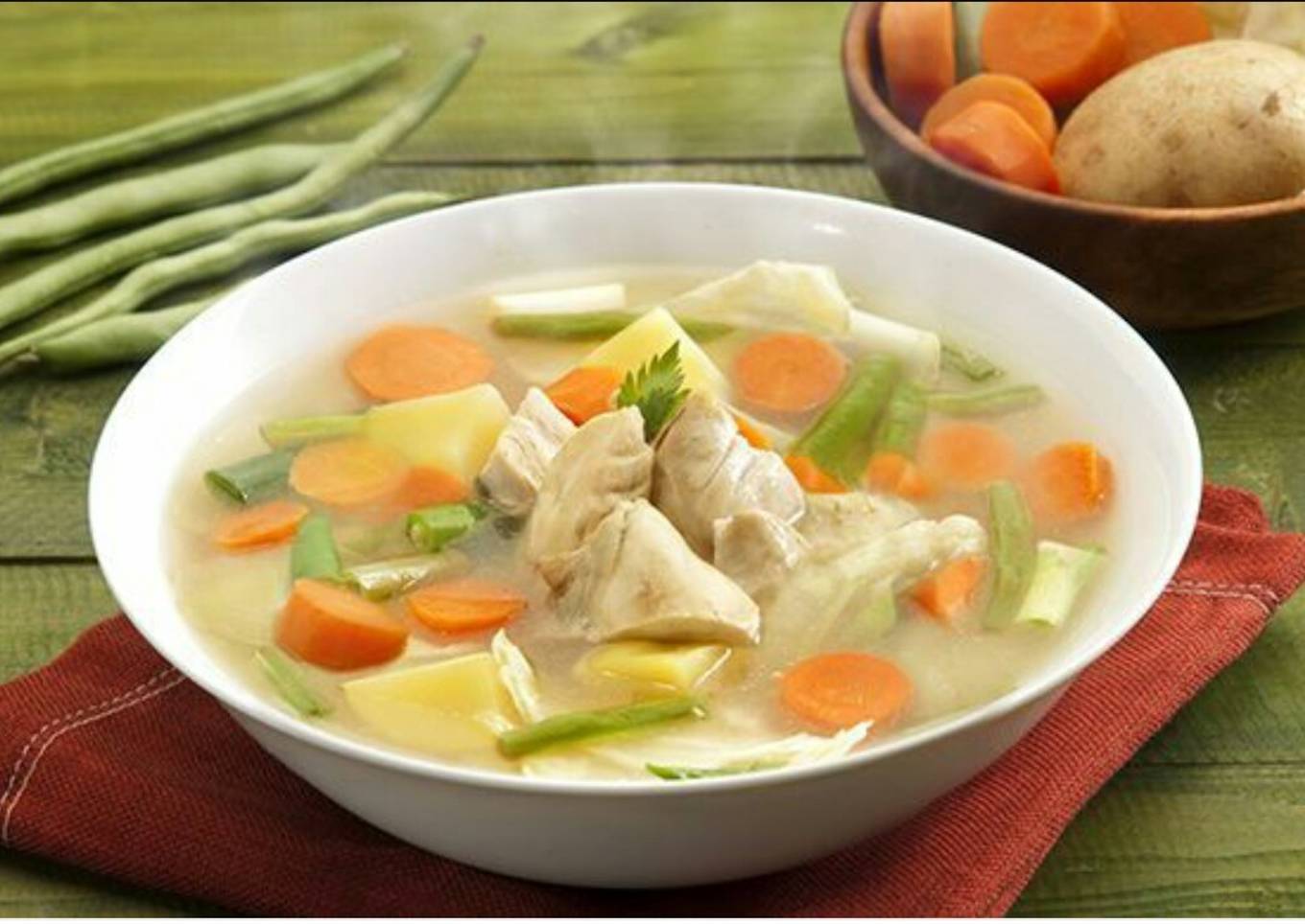 Sop ayam nkampung non msg dkk