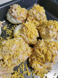 Una foto de Huevos rellenos