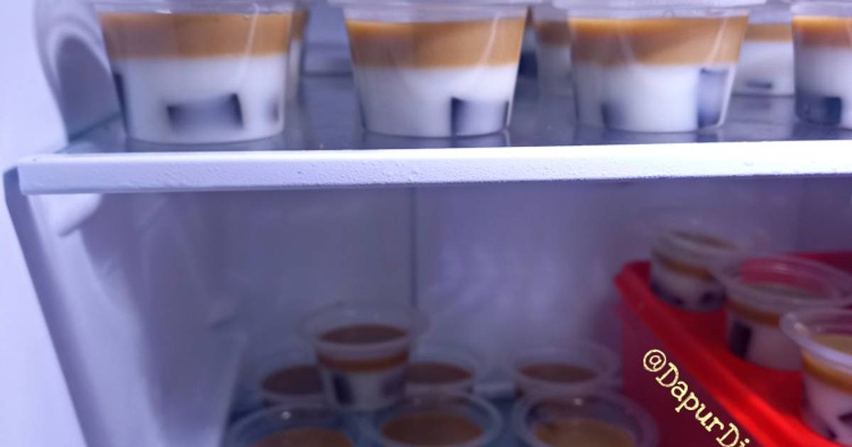 Resep Puding Susu Cappuccino Cincau Mudah dan Praktis Dihidangkan