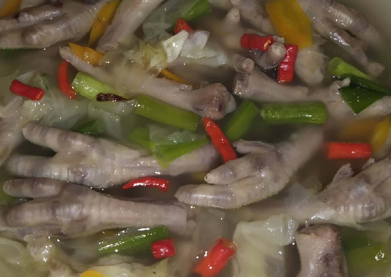 Sayur sop ceker ayam