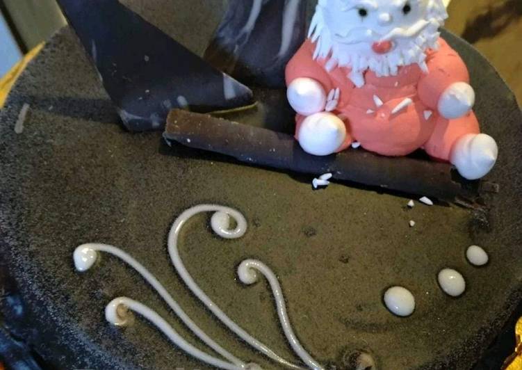 Recipe of Perfect ChocoTruflite Santa Cake