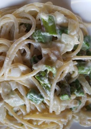 Une photo de Spaghetti aux asperges