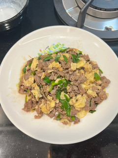五花牛炒蛋 的食譜成品照片
