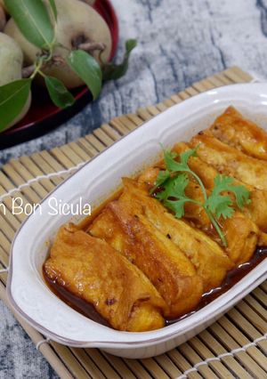 Hình của món Đậu Hũ Khìa Nước Dừa (Món Chay).