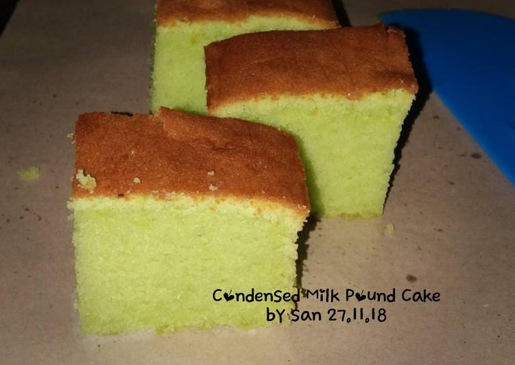 Condensed Milk Pandan Pound Cake
