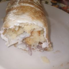 A picture of Title: Potato egg roll.