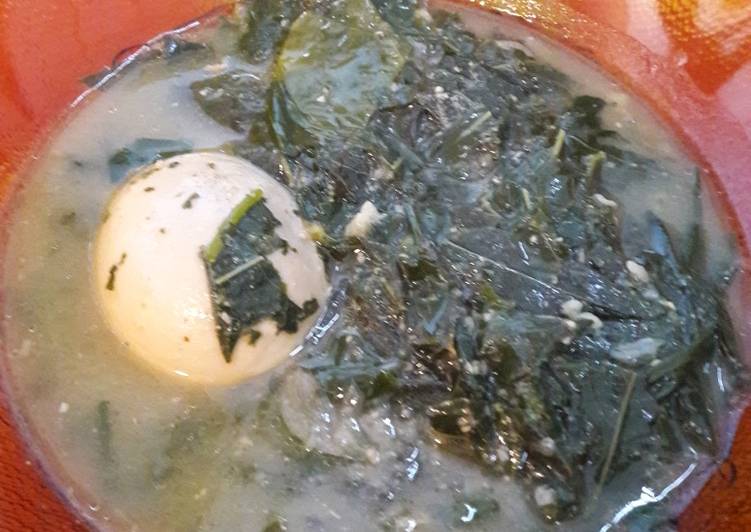 Langkah Mudah untuk Membuat Sayur daun singkong+telor rebus Anti Gagal