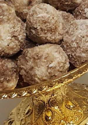 صورة لوصفة كرات جوز الهند