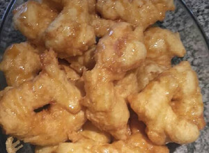Una foto de Buñuelos con miel de caña