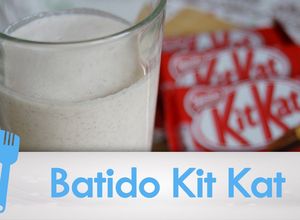 Una foto de Batido de kit kat facil