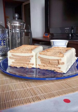 Una foto de Tarta de queso & galleta