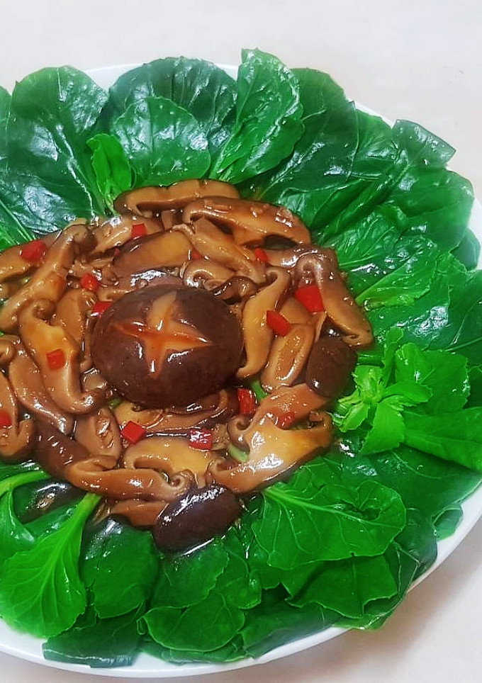 蔬食.蠔油.香菇.介蘭菜  家常菜 的食譜成品照片