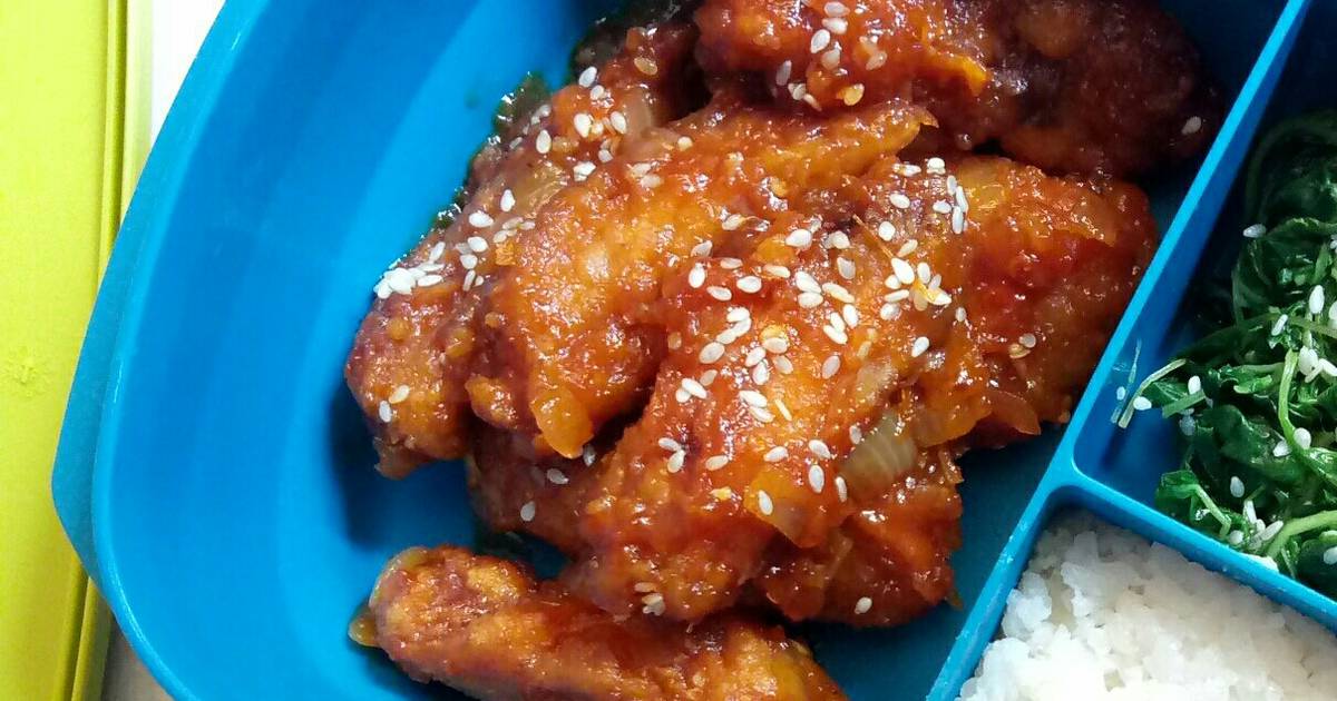 Resep 3. Sayap Ayam Pedas Korea/Korean Spicy Chicken Wings ...