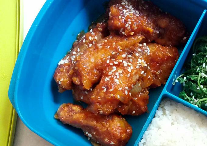 3. Sayap Ayam Pedas Korea/Korean Spicy Chicken Wings