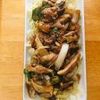 Chicken noodle with mushroom black pepper sauce Ala Yammie Hotplate Home made