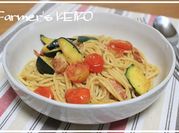 A picture of cherry tomato pasta