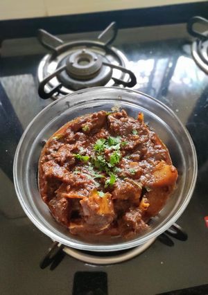 A picture of Pork Vindaloo Anglo Indian style.