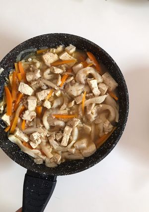 Foto resep Tumis jamur tahu