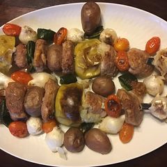 A picture of California Farm Tenderloin Apple Skewers.