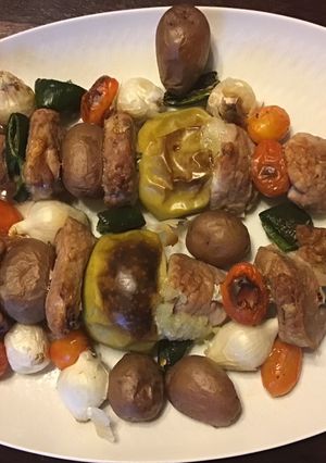 A picture of California Farm Tenderloin Apple Skewers.