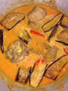 Foto resep Ikan trakulu + terong santan pedas