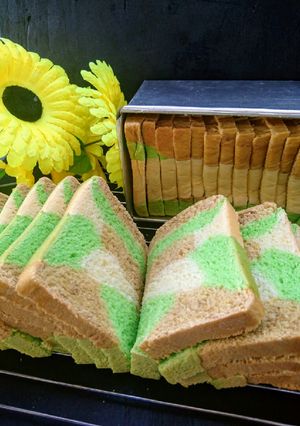 Foto resep Roti tawar mocha pandan