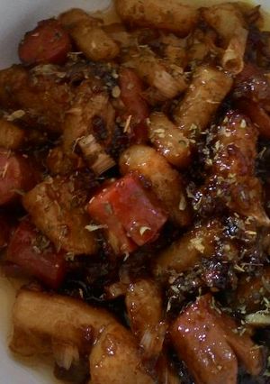 Foto resep Sosis kentang saus tiram