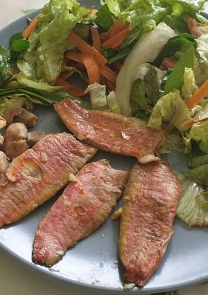 Una foto de Salmonetes al vapor