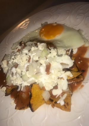 Una foto de Chilaquiles libres de culpa. 🤤