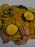 Easy Zucchini Pasta with Mentsuyu