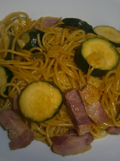 A picture of Easy Zucchini Pasta with Mentsuyu.