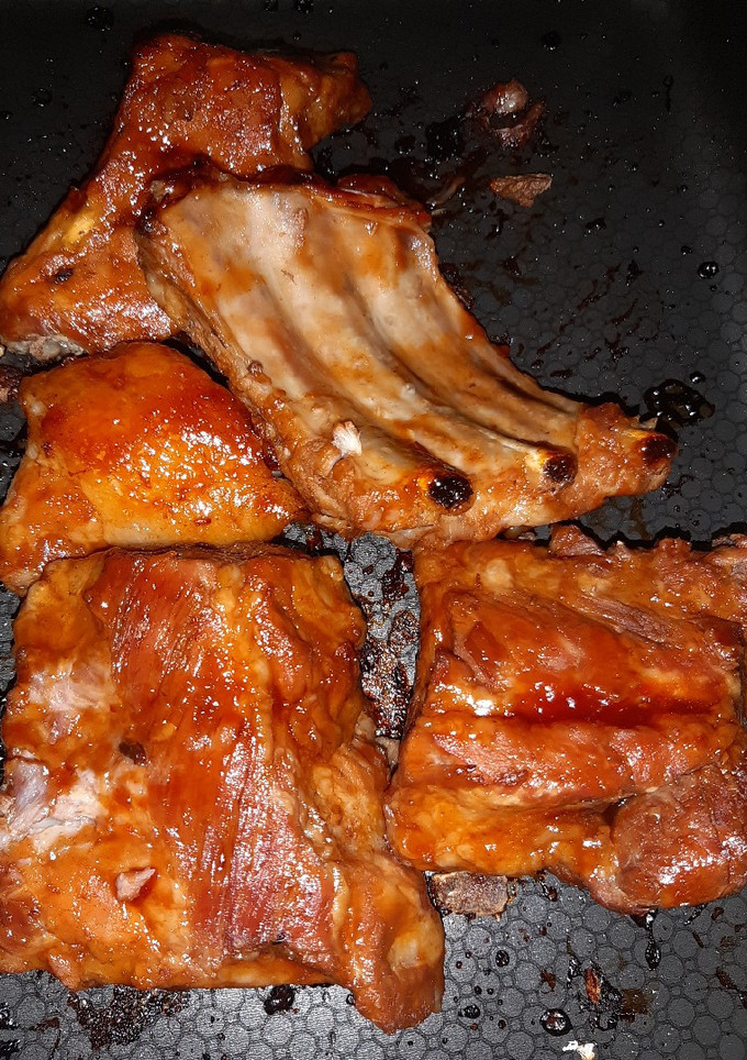 Una foto de Costillas barbacoa honey