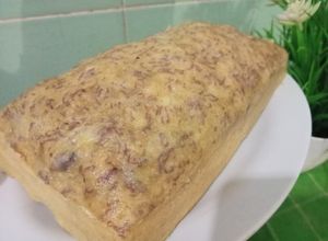Foto resep Bolu Pisang Kukus 2 Telur Versi II (No mixer & Takaran Sendok)