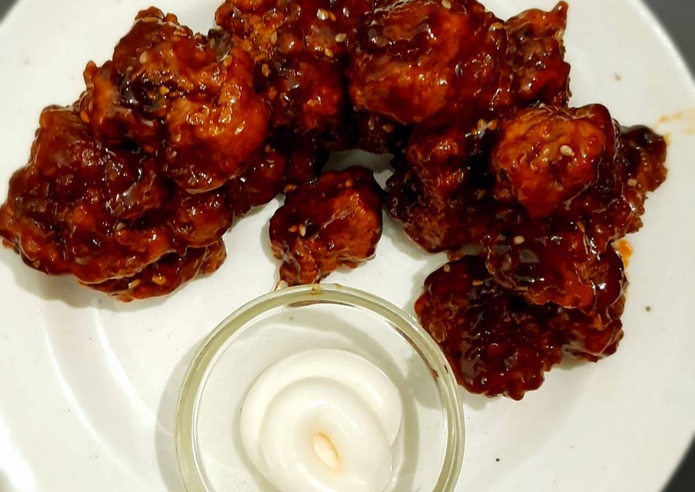 Honey Chipotle Chicken poppers