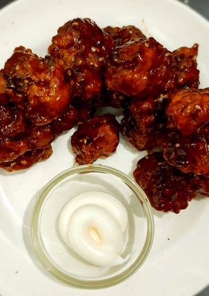 A picture of Honey Chipotle Chicken poppers.