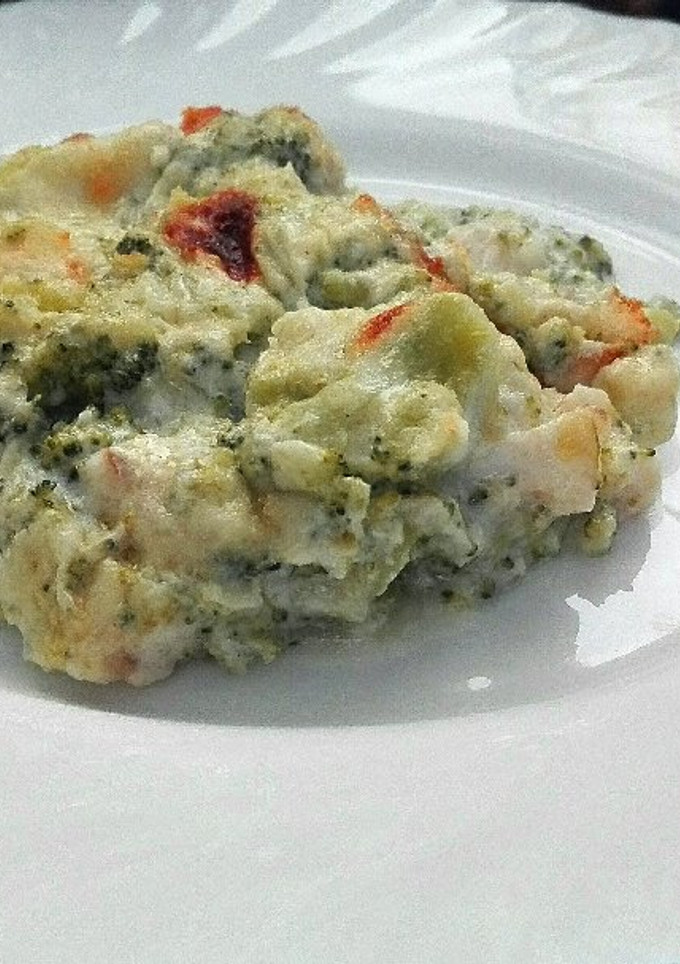 Una foto de Abadejo con brócoli gratinado