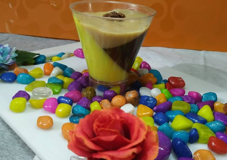 Recipe of Super Quick Homemade Trio Caramel-Milk Pudding