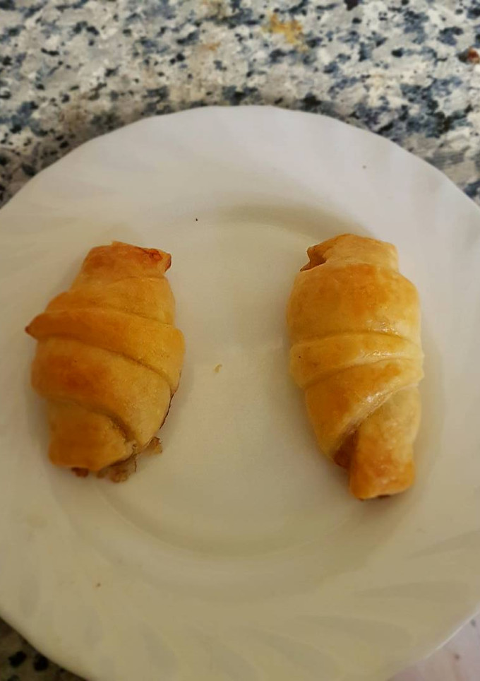 Una foto de Croissan de manzana