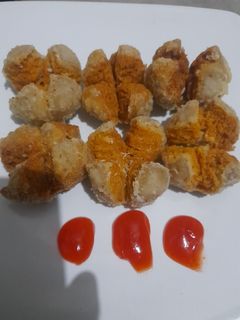 Foto resep Bakso goreng tepung instan praktis